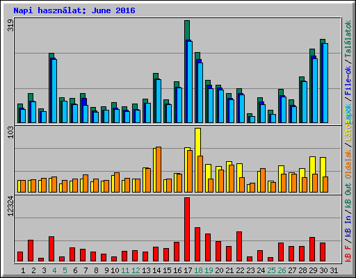 Napi hasznlat: June 2016
